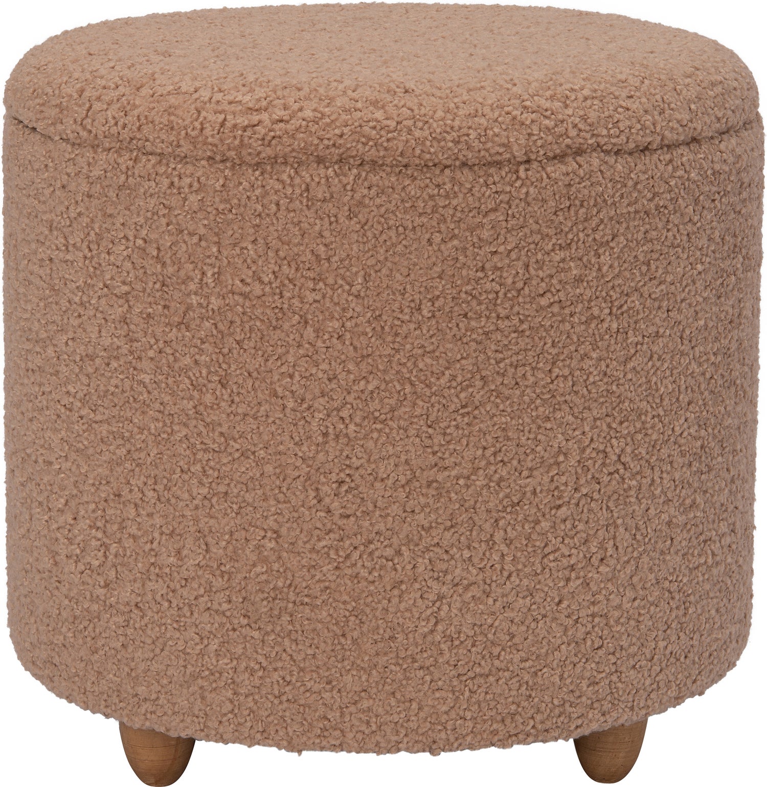 Intratuin poef met opbergruimte Onne lichtroze D 50 H 45 cm