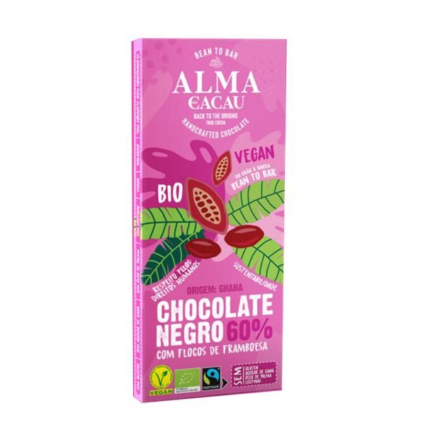 Chocolate 60% Bio Com Framboesa
