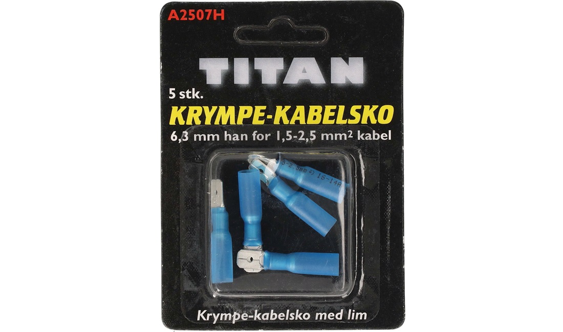 Krympekabelsko flad blå