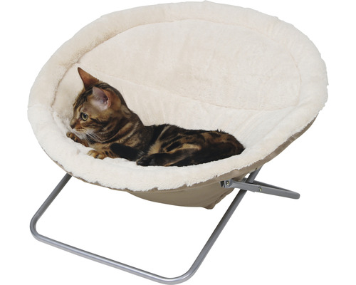 Ligbak, kattenkruk Alice 58 x 58 x 35 cm beige