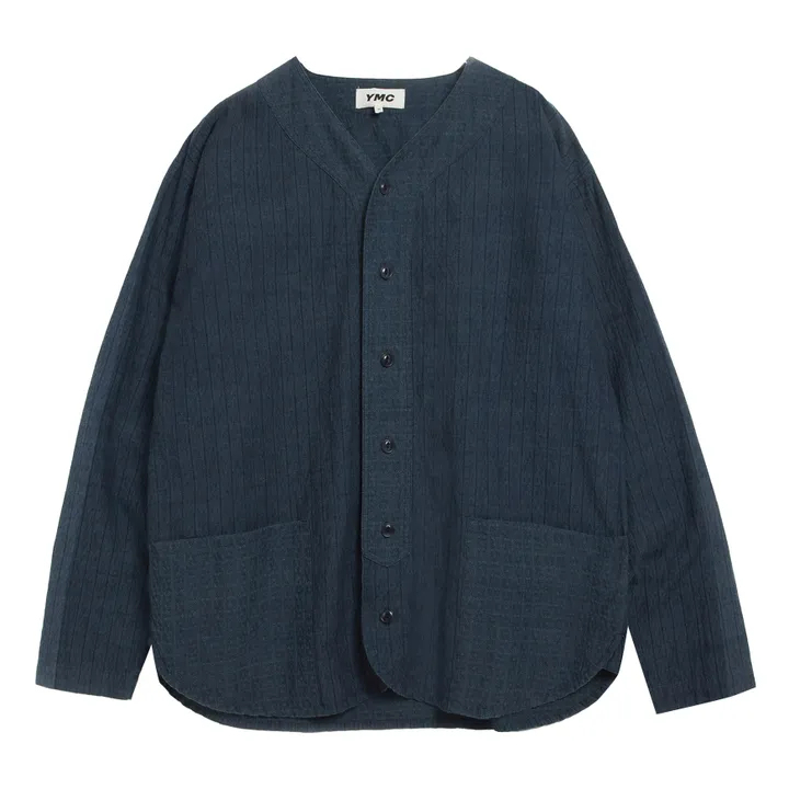 YMC Surchemise Baseball Coton | Bleu indigo