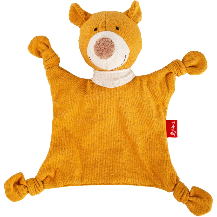 sigikid® Minischnuffeltuch Bär Yellow gelb