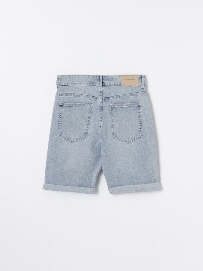 Bermuda jeans slim - Indigo