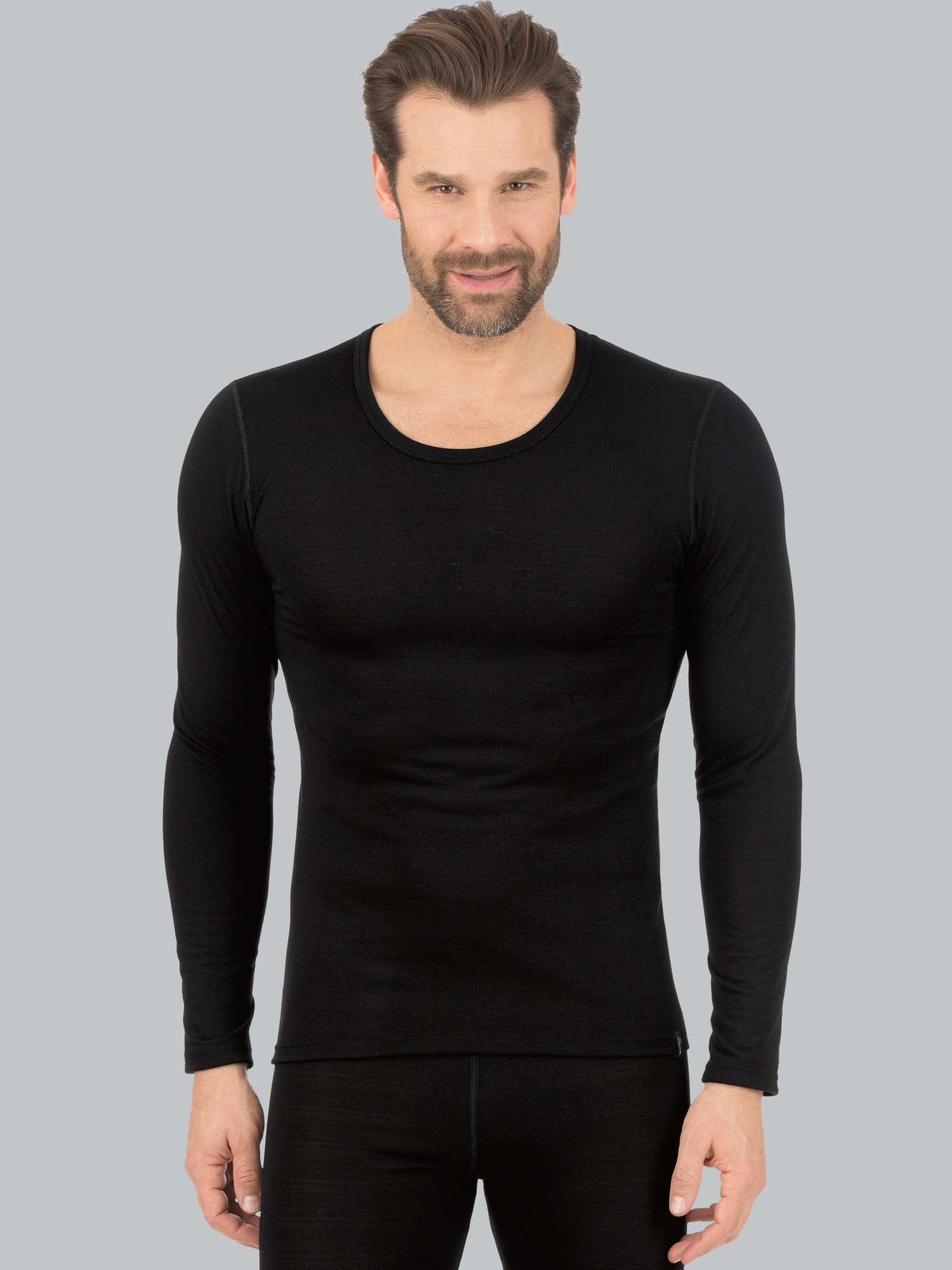 Langarm Funktionsshirt Schwarz