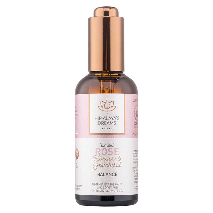 Himalayas Dreams Ayurveda Körper & Gesichtsöl Rose, 100 ml