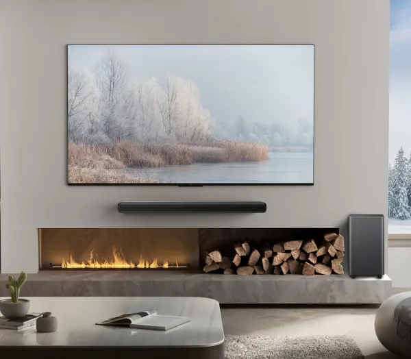 TCL S55 Series S55HE - Lydbarsystem - til TV - 2.1-kanal - trådløs - Bluetooth - sort