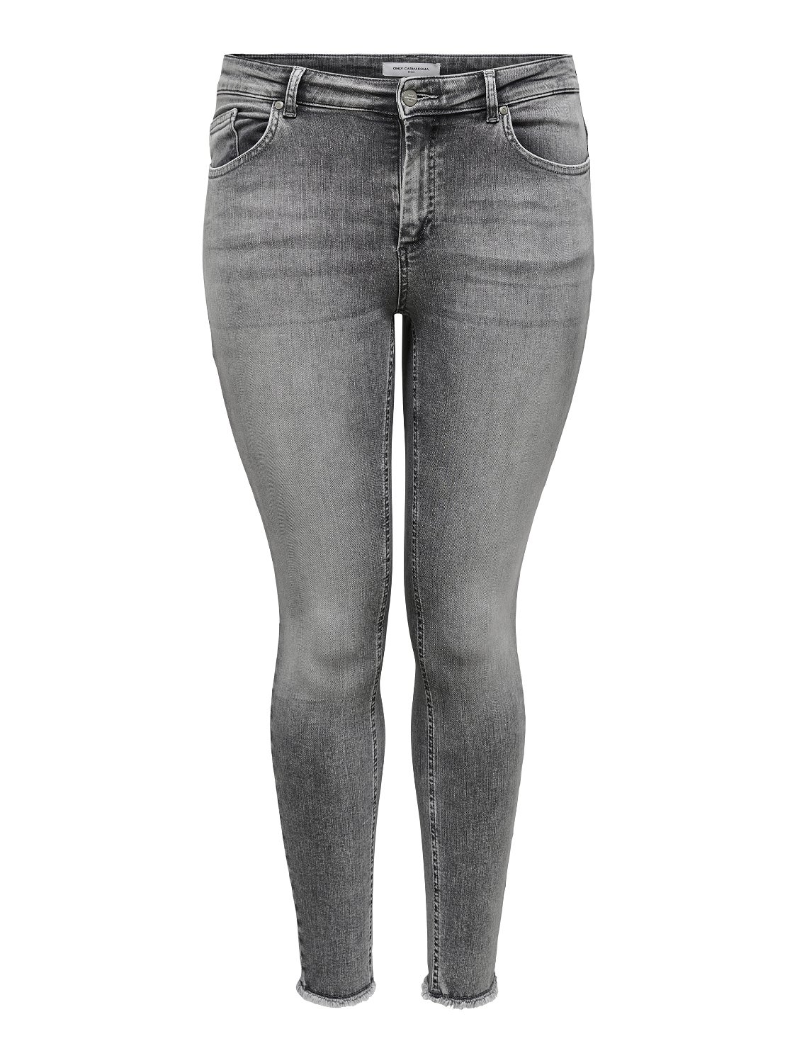 CARWILLY Mittlere Taille Skinny Fit Jeans Grey Denim