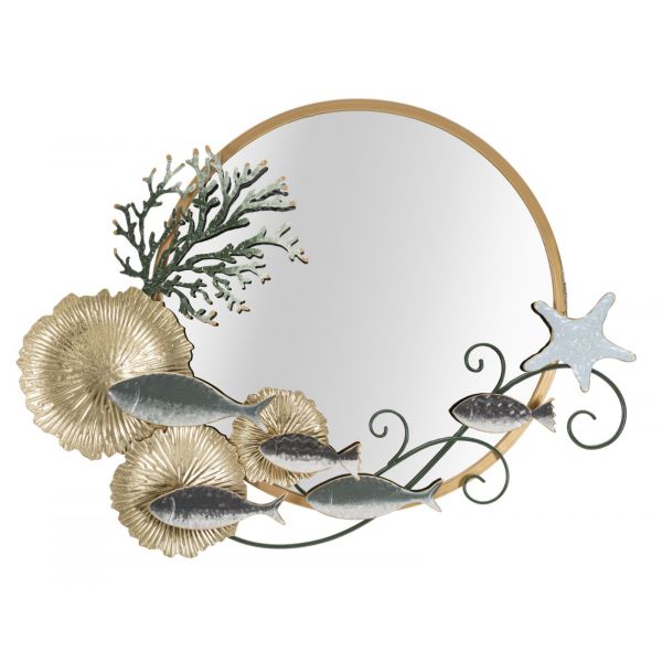 Mauro Ferretti Espelho de Parede Peixe 88,9X7,6X65,4 cm - 0661020000