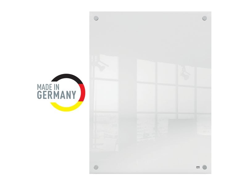 Nobo Acryl-Notiztafel Zur Wandmontage 60 cm x 45 cm, Transp Acryl-Tafel mit modernem, rahmenlosem Design verfügt zusätzlich über eine Wandmontage mit stilvollen, durchgehenden Eckhalterungen