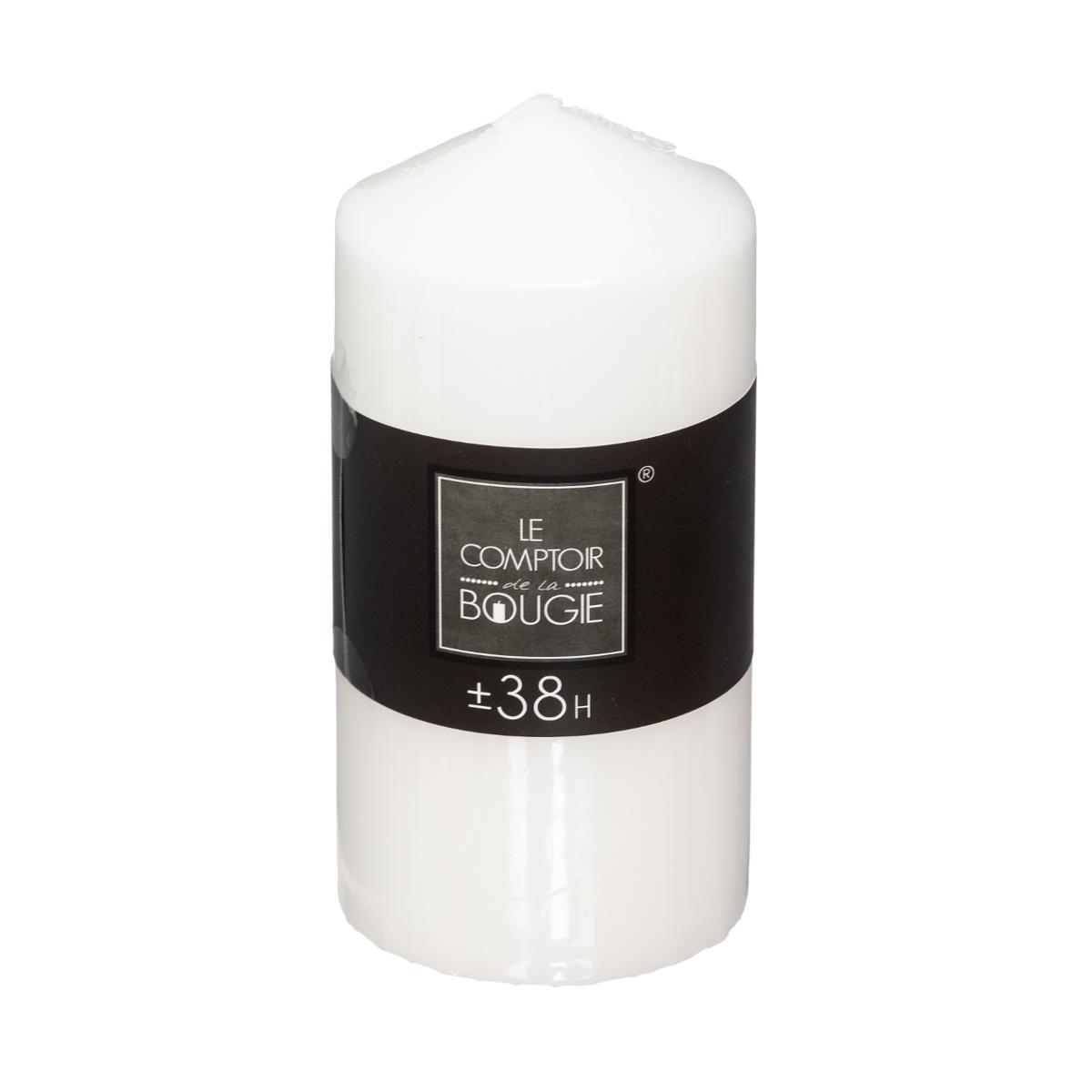BOUGIE RONDE BLANC 355G 6.8X14CM