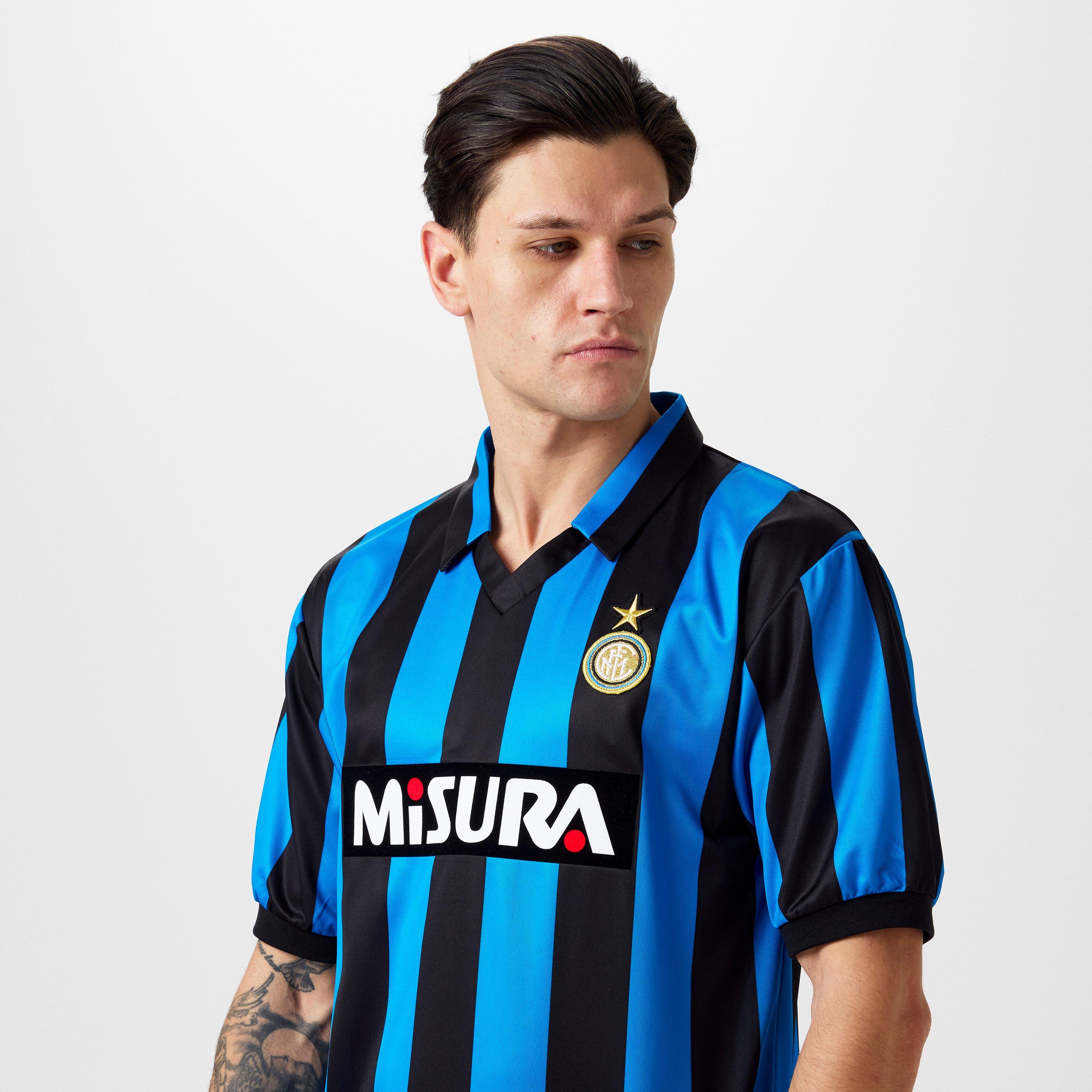 Score Draw ScoreDraw Inter Milan Retro Home Shirt 90 Adults