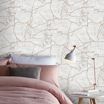 Vliesbehang Kintsugi rose goud 104870
