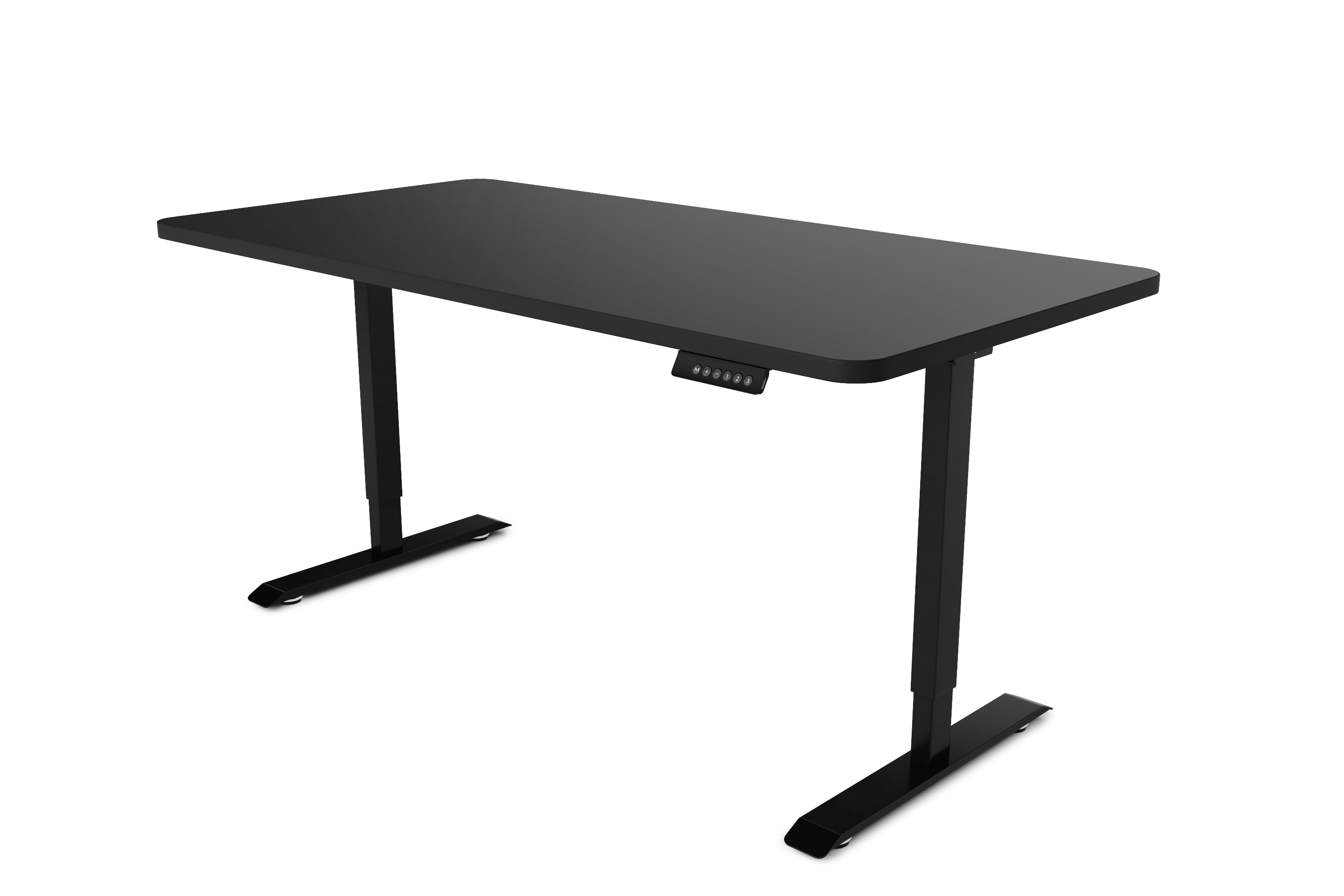 Stehpult elektrisch PREMIUM schwarz 140 x 70 cm