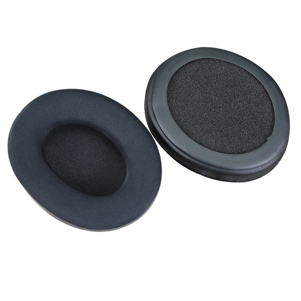 (2er Set) HyperX Cloud 3 / 2 / X / Stinger / Revolver S / Alpha S Kopfhörer Ersatz Ohr Polster Kissen - Schwarz