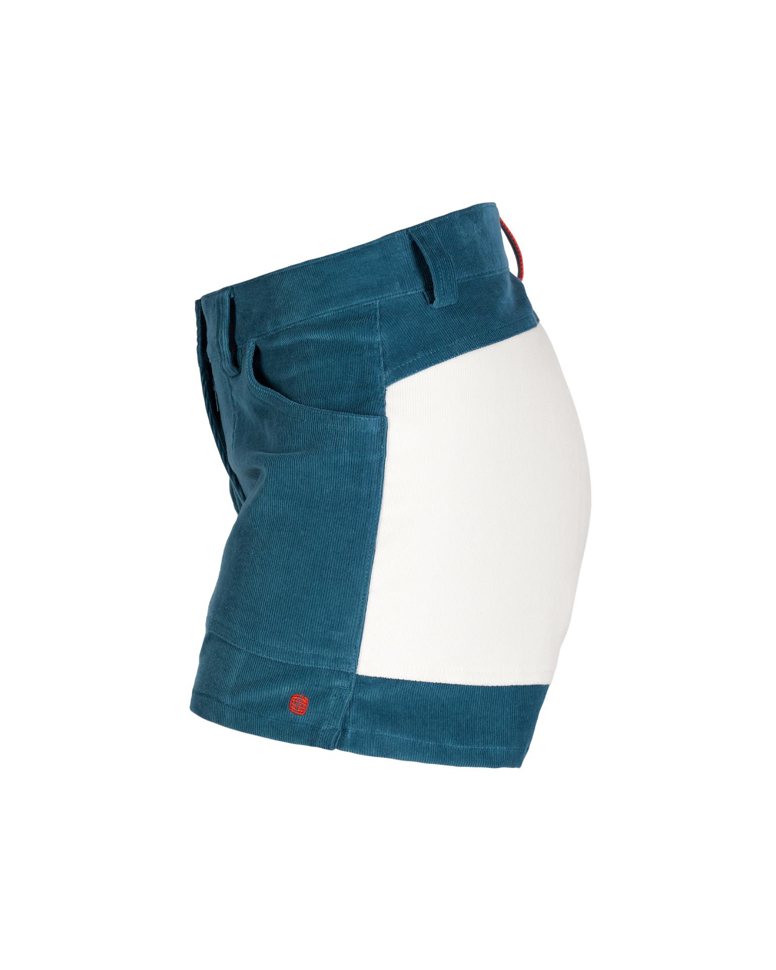 Amundsen 5Incher Cord Shorts Womens Elemental Blue/Natural