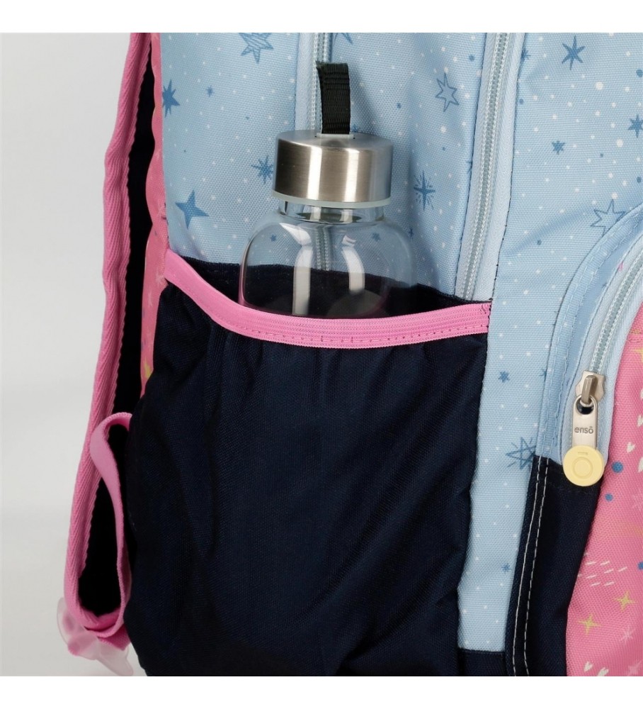 Enso Mochila Enso Dreams come true 28cm adaptable a carro azul, rosa