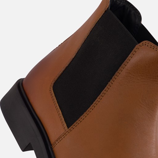 Vertice Chelsea boots cognac Leer