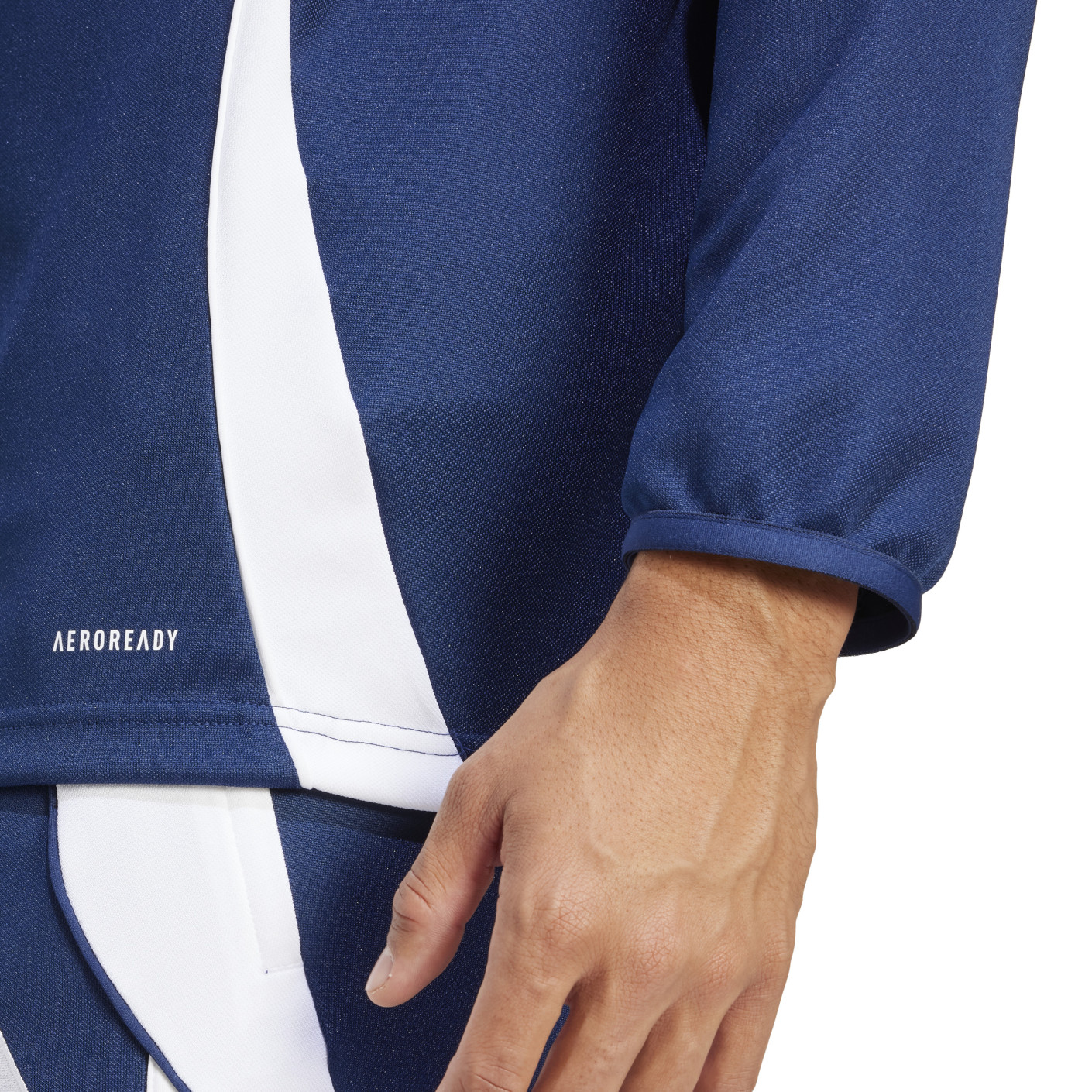 Adidas Tiro 24 Trainingstrui 1/4-Zip Donkerblauw Wit