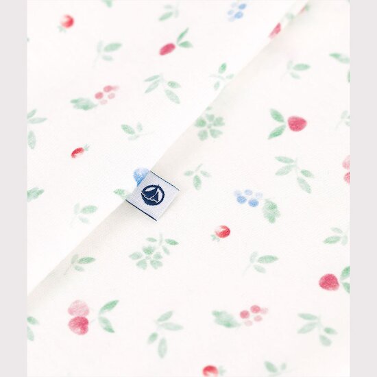 Pyjama en coton à col fleuri   de               Petit Bateau