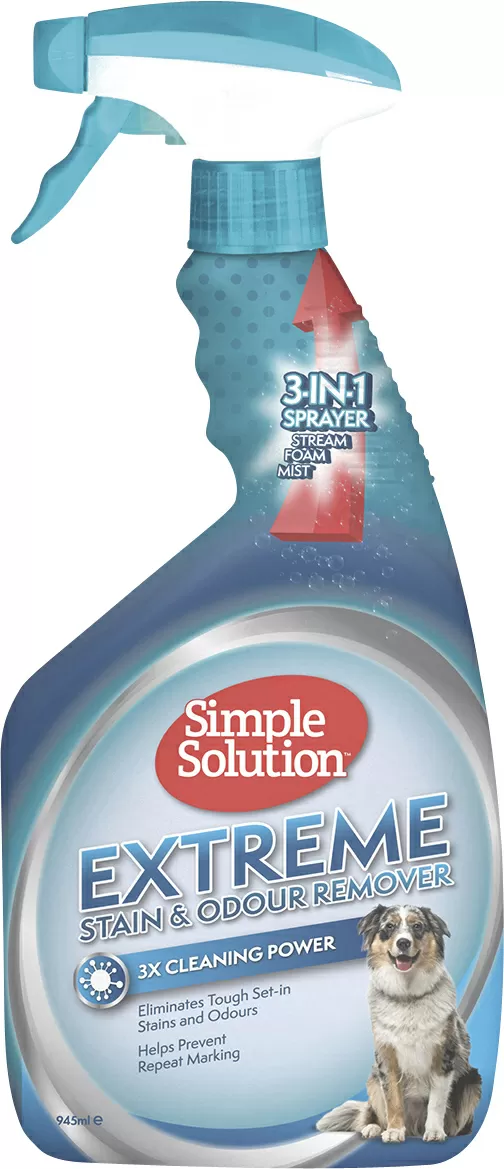 Simple Solution Extreme plet- og lugtfjerner til hund - 945 ml