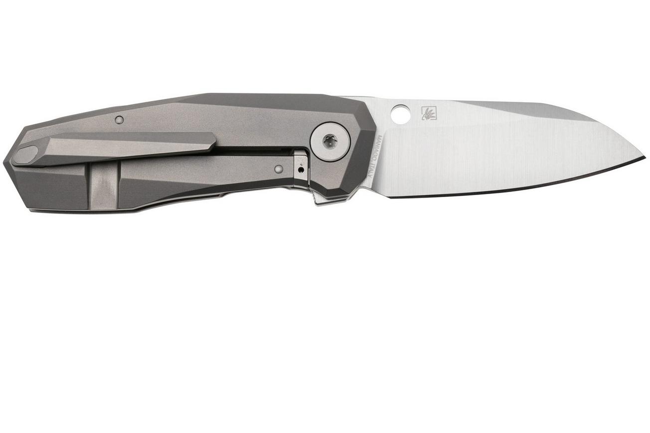 Spyderco Techno 3 C158TIP3 CTS-XHP, Titanium zakmes, Marcin Slysz design