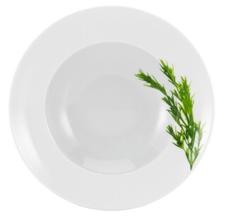 CreaTable Pastateller KRÄUTER ROSMARIN 6er Set weiß
