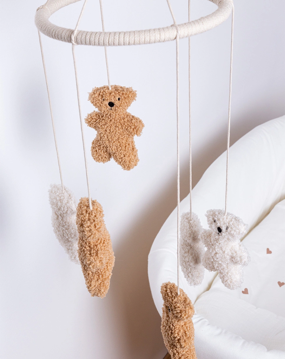 Mobile TEDDY in weiß/braun