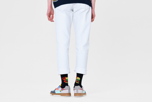 Happy Socks Flaming Burger Sock Socken in Mehrfarbig