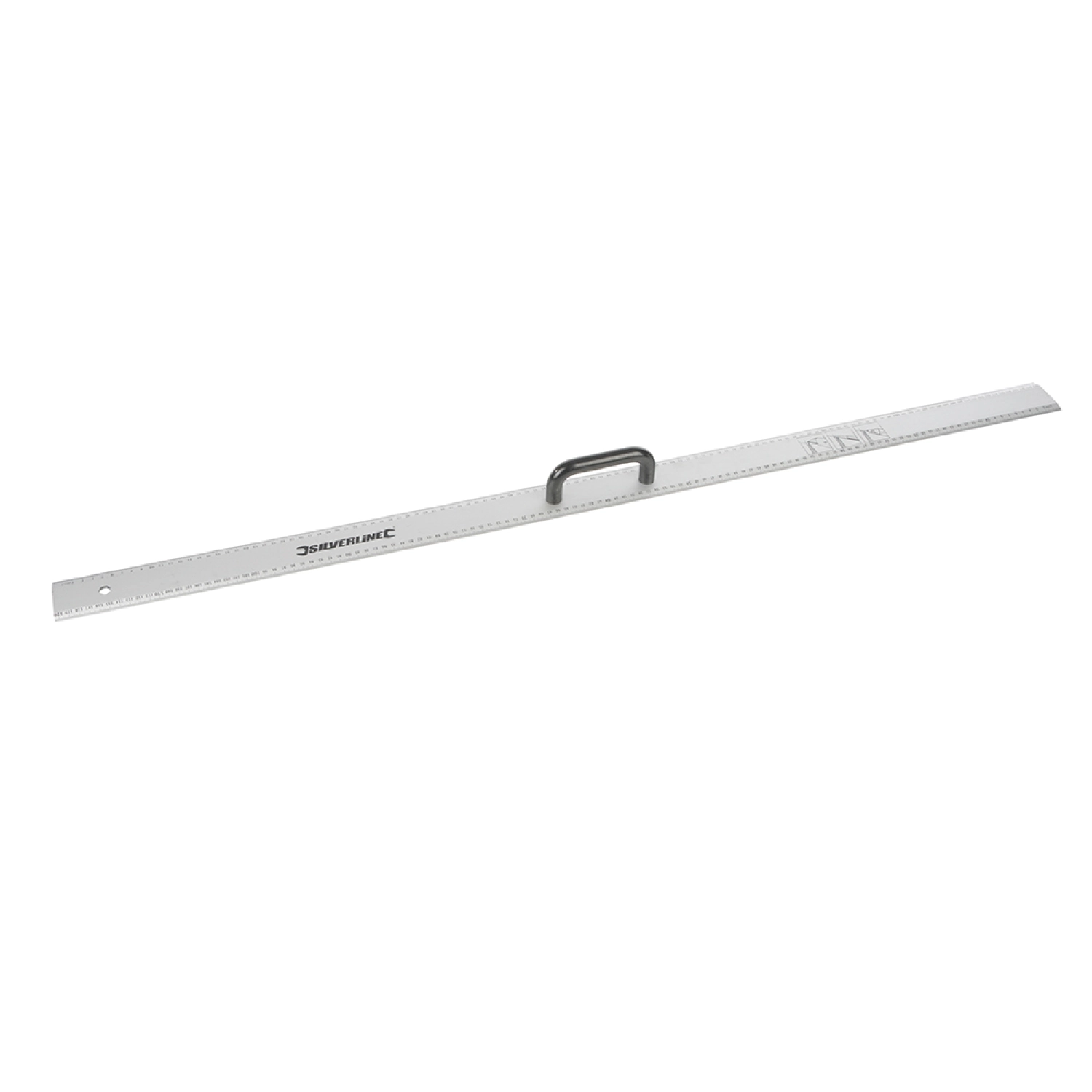 Silverline 731210 Liniaal met handvat - Aluminium - 1200mm