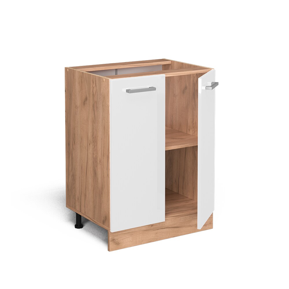 Vicco Unterschrank Küchenschrank Küchenzeile R-Line 60 cm Goldkraft Weiß