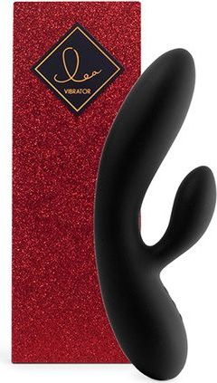 Feelztoys - Lea Vibrator met Glitters USB-oplaadbaar Zwart