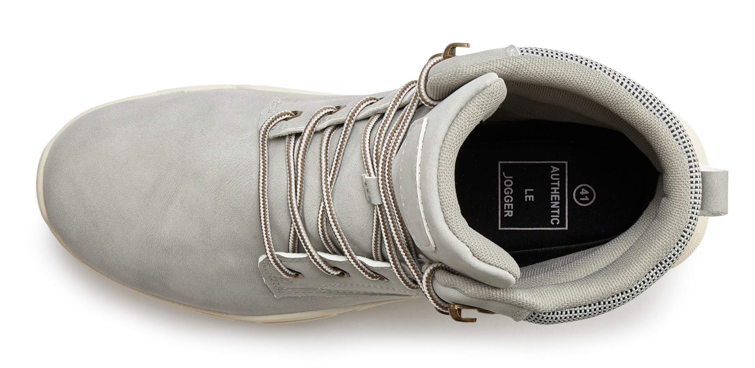 AUTHENTIC LE JOGGER Schnürboots  Schnürstiefelette, Wanderschuhe, Outdoorstiefel mit Profilsohle VEGAN