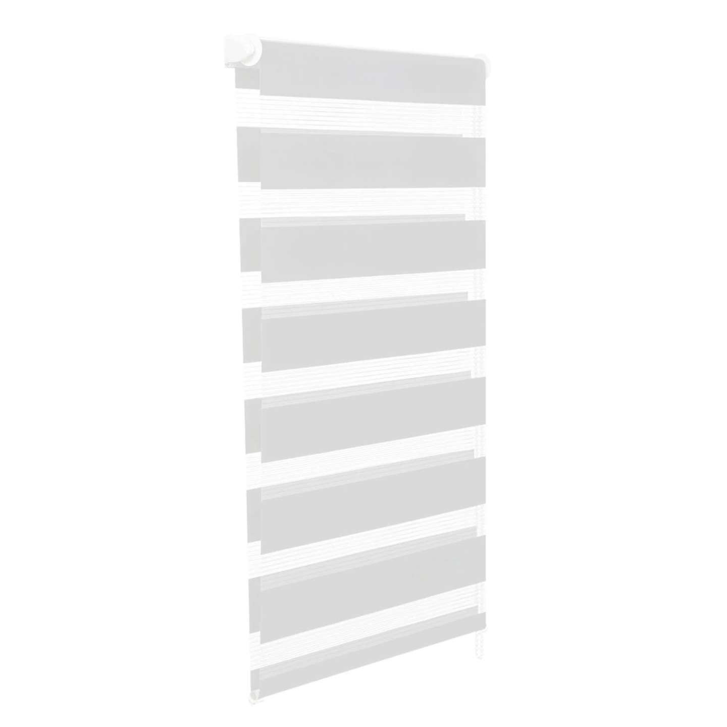 Lot de 2 stores enrouleurs zébrés jour nuit l.55 x H. max 170 CM blancs