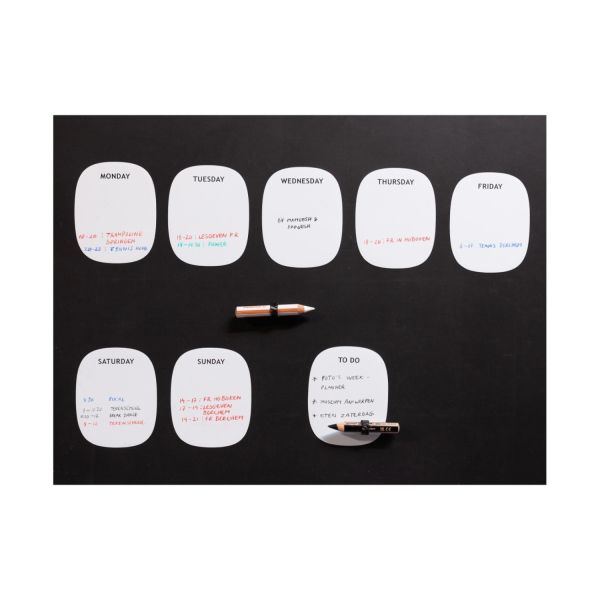 Groovy Magnets Magnetische Weekplanner - Set van 8