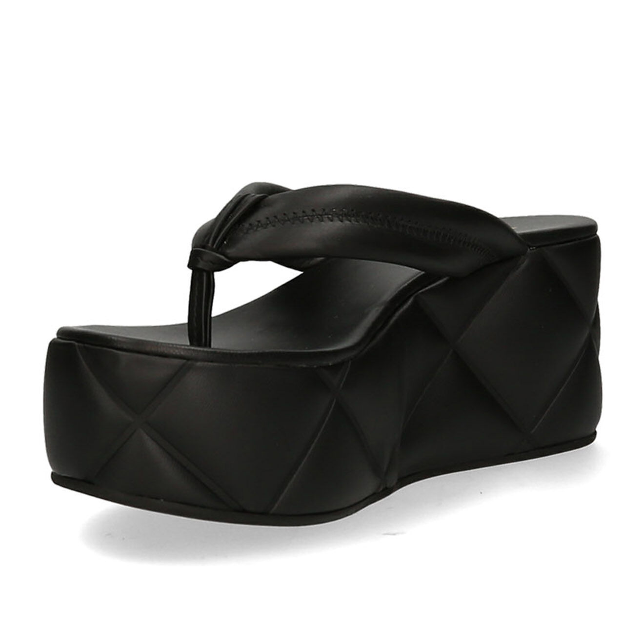 Le Silla Tongs Aiko noirs - Talon 8 cm