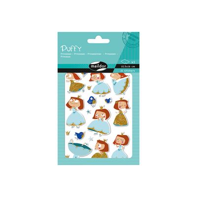 Maildor - 1 feuille gommettes princesses