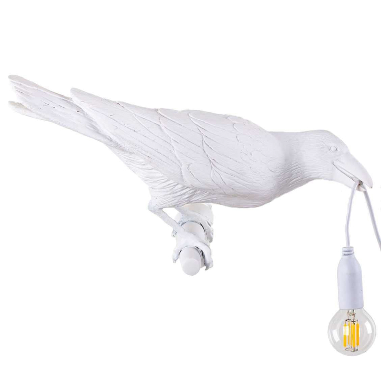 Seletti Bird Looking wandlamp rechts buiten wit