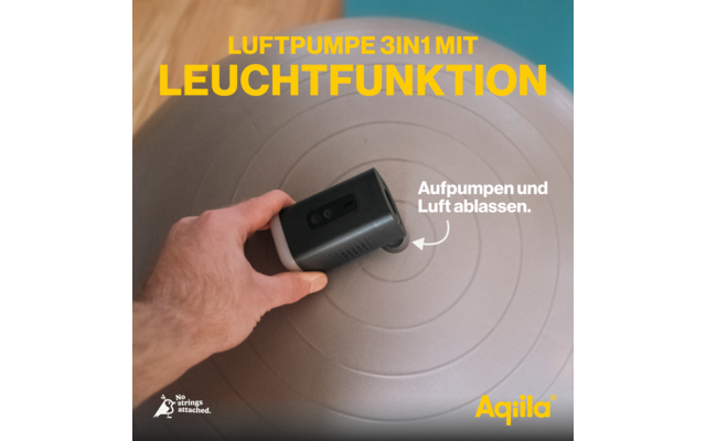 Aqiila Airbird C2 tragbarer Kompressor mit integrierte Campinglampe
