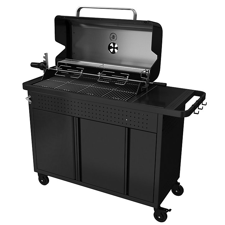 Barbecue charbon de bois Rockwell 410 + rôtissoire