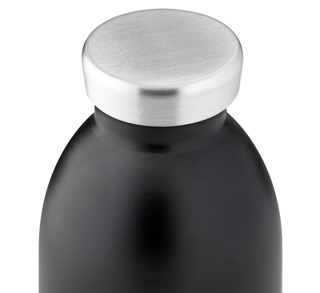 24Bottles  Clima Stone Finish flaske, Tuxedo Black - 330 ml.