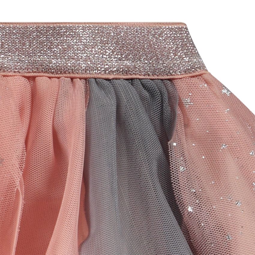 Jupe patineuse en tulle multicolore pour bébé fille - Multicolore