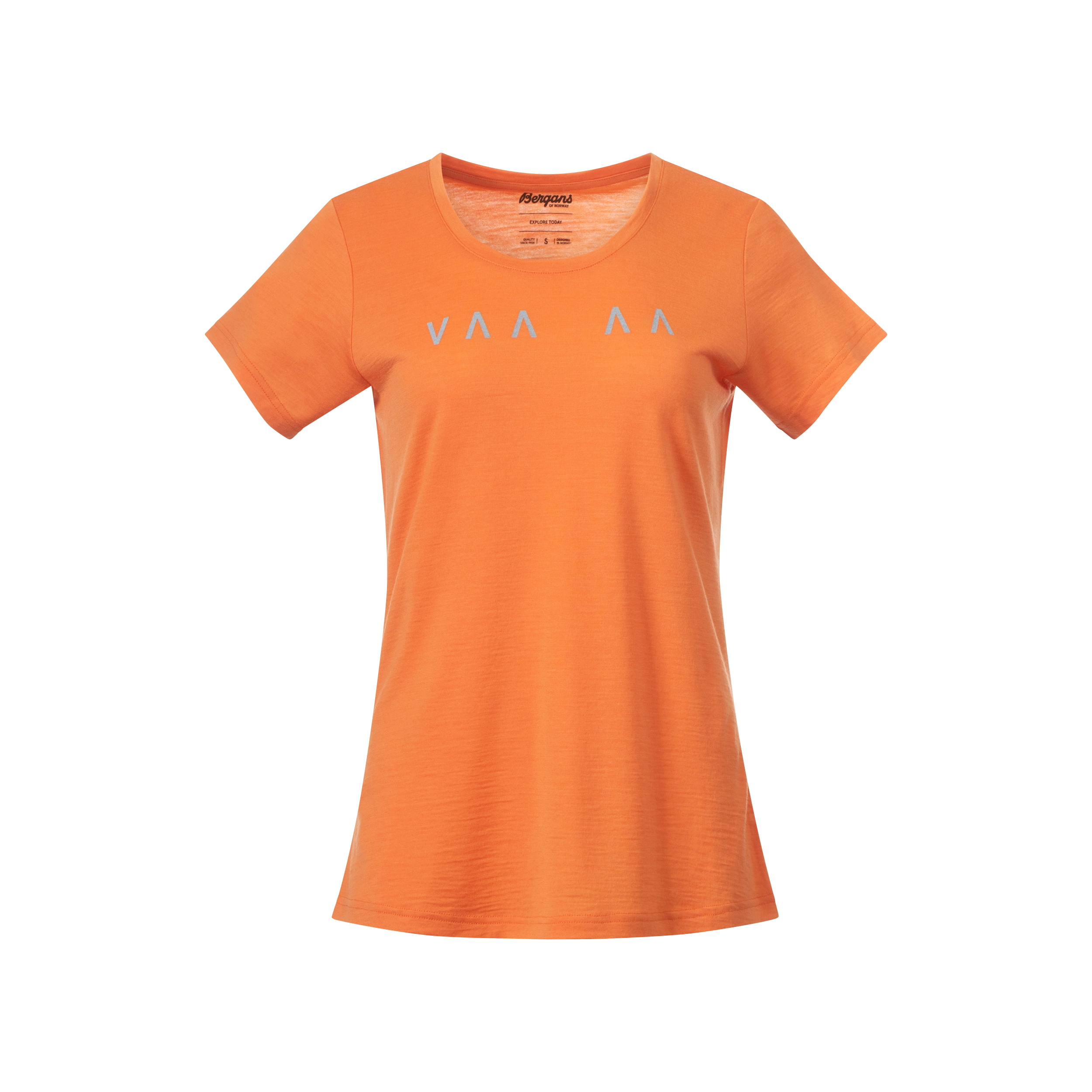 Vaagaa Explore Merino Tee Women Faded Orange