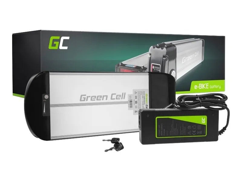 Green Cell Green Cell® Electric Bike Battery 36V 10Ah E-Bike Li-Ion Rear Rack with Charger