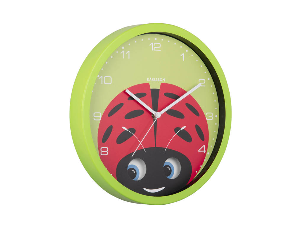 Klokken wandklok Peekaboo Ladybug (Ø30,8 cm)