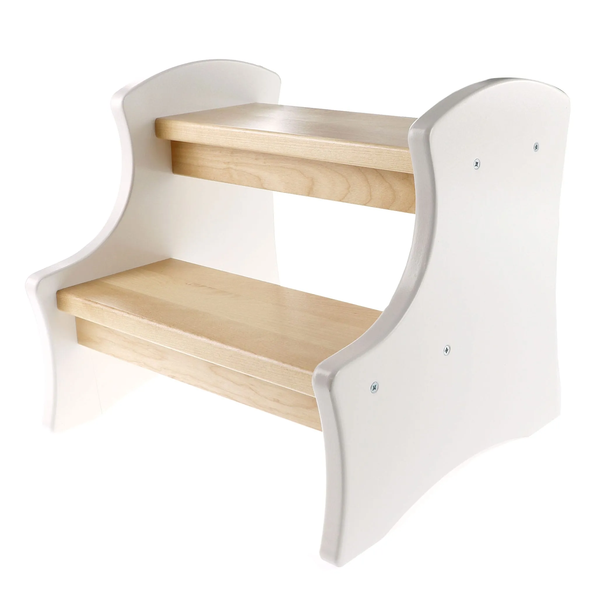 JB Poitras Marche-pied en Bois - Blanc Naturel