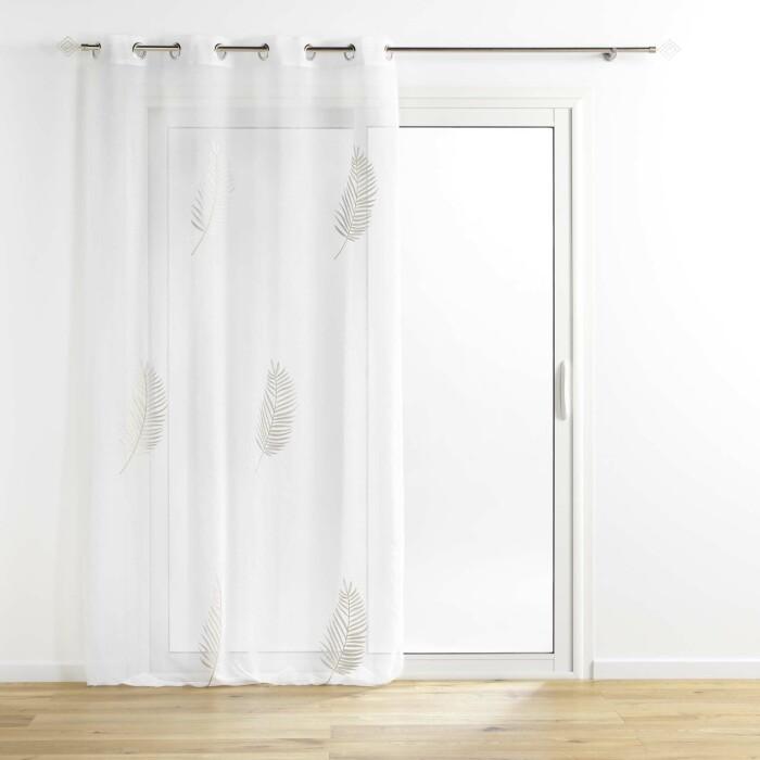 PANNEAU A OEILLETS 140X240CM BRODE METALLISE PALMEOR OR