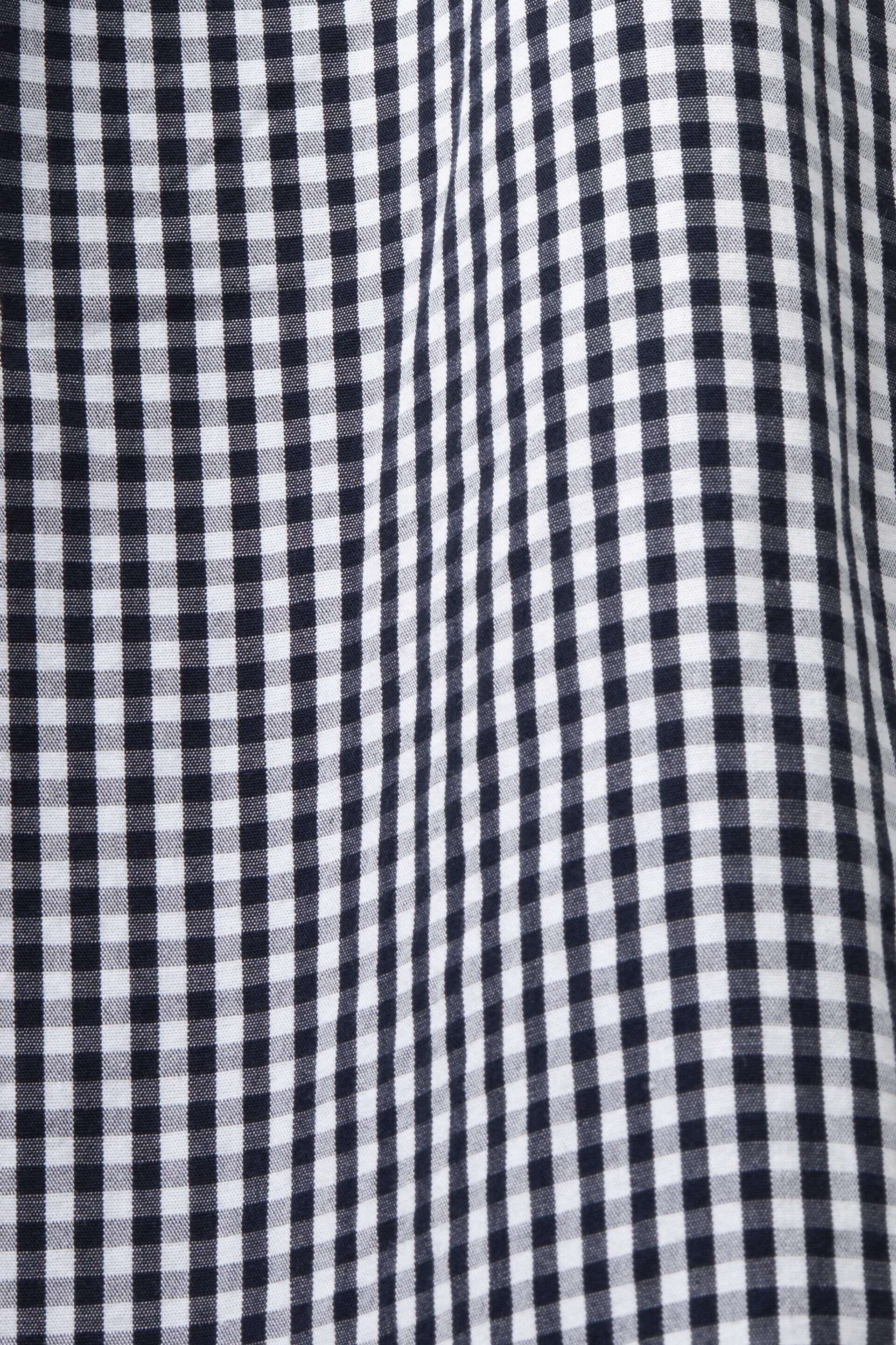 Chemise à col boutonné animée de carreaux vichy, 100% coton