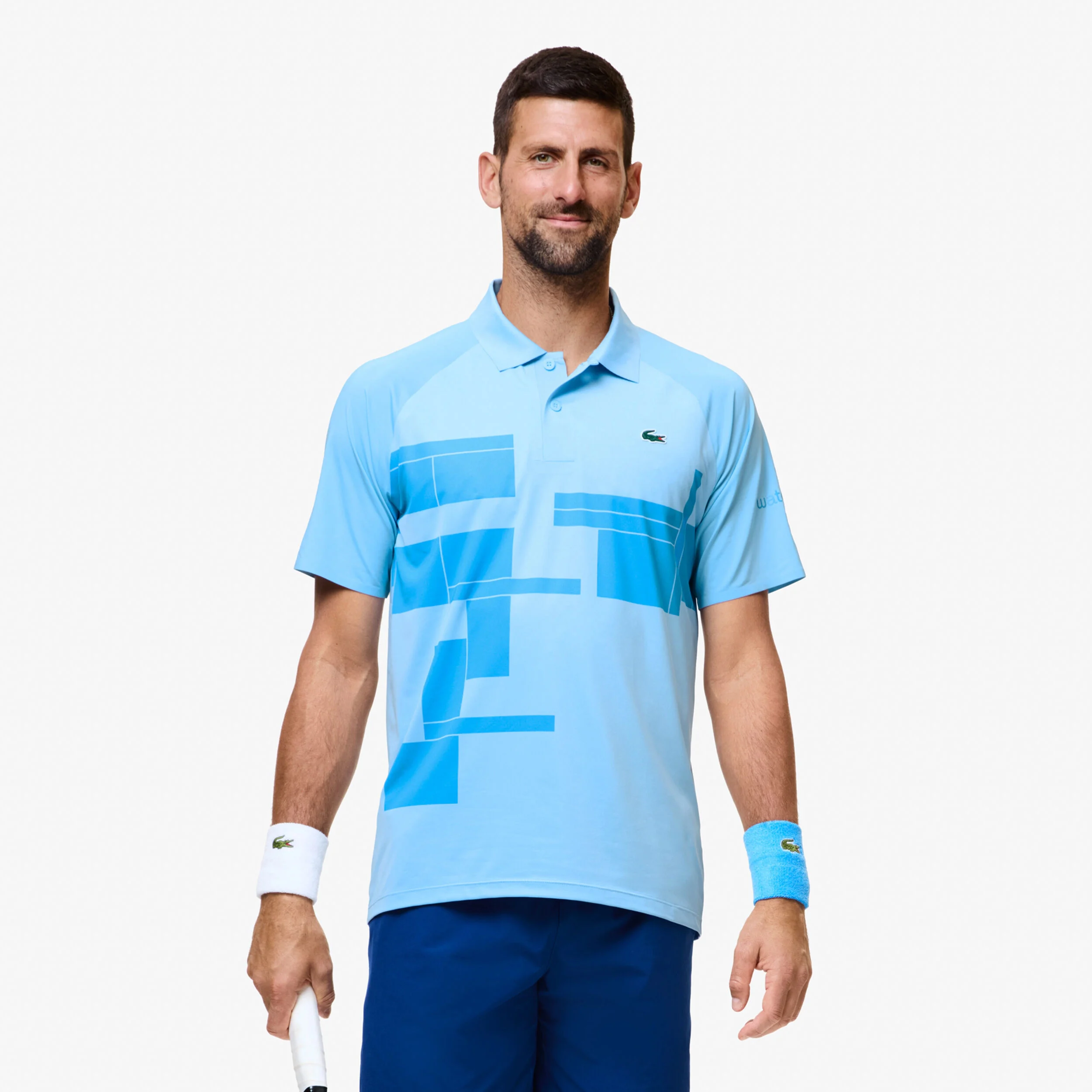 Lacoste Djokovic Polo Hommes - Bleu Clair