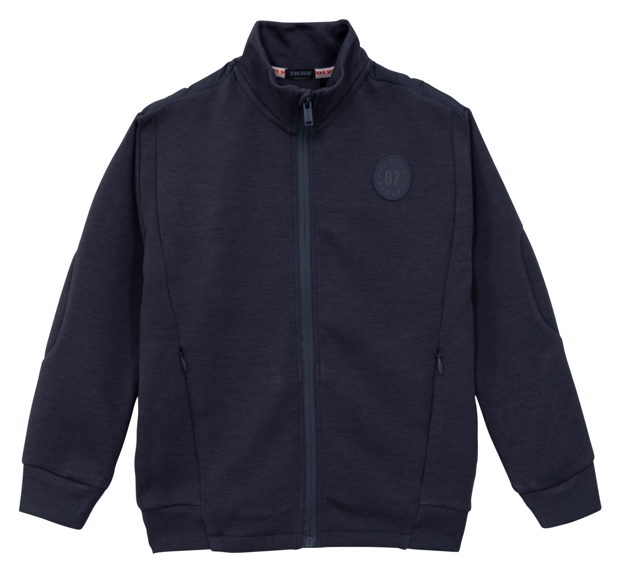 Cardigan col montant| Bleu