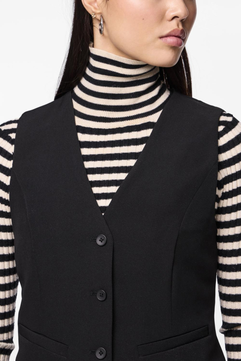 Pieces zwarte dames gilet